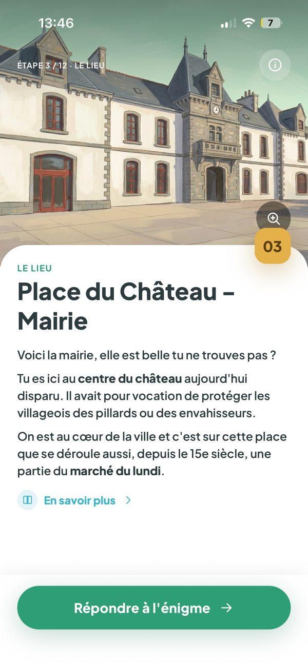 Jeu de Léon à Lesneven : la fiche du lieu, la mairie