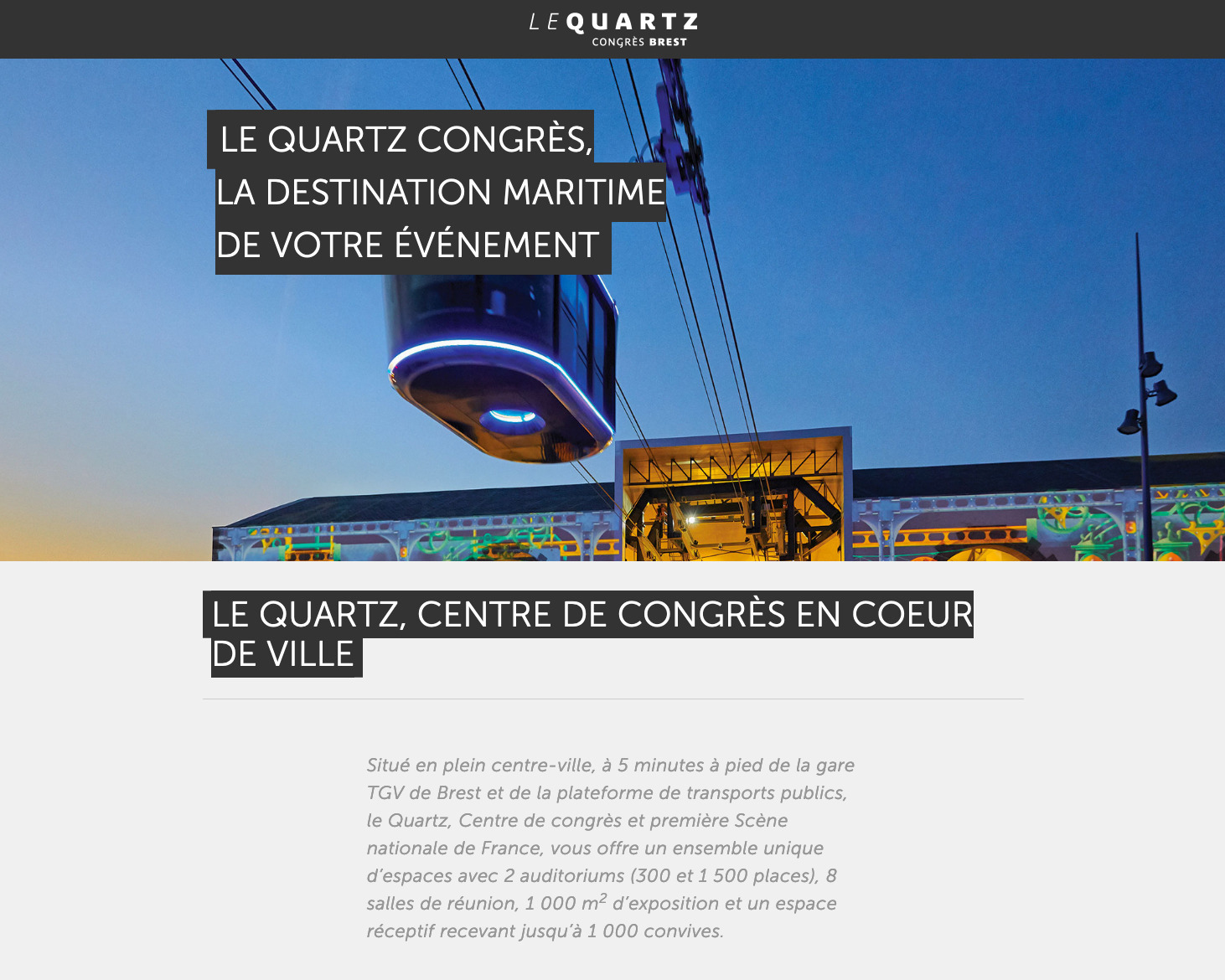 Le Quartz Congrès