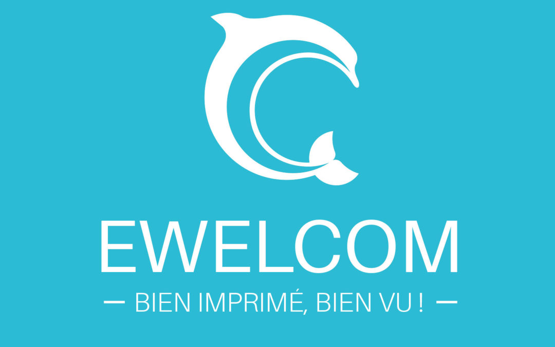 Création du logo d’Ewelcom, spécialiste en solutions d’impressions tous supports